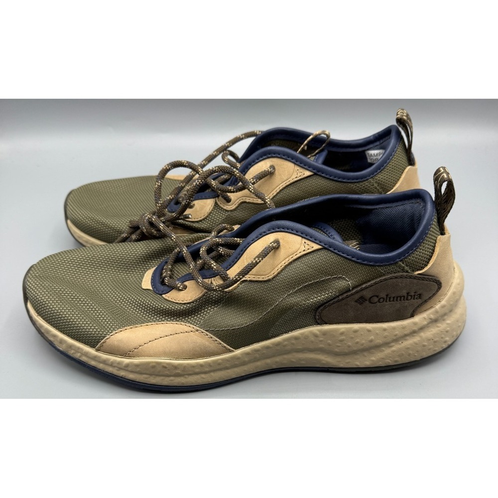 Columbia Sh/ft Low Cypress Green Tan and Blue Men's 9 US *Store Sample Read Desc